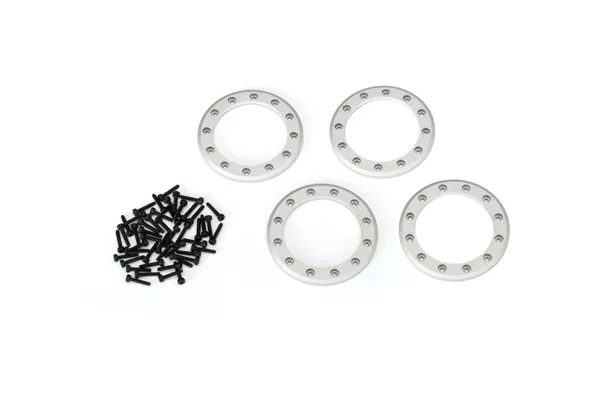 1.9″ Red Aluminum Beadlock Rings w/ Screws (4)Multiple Color Options!