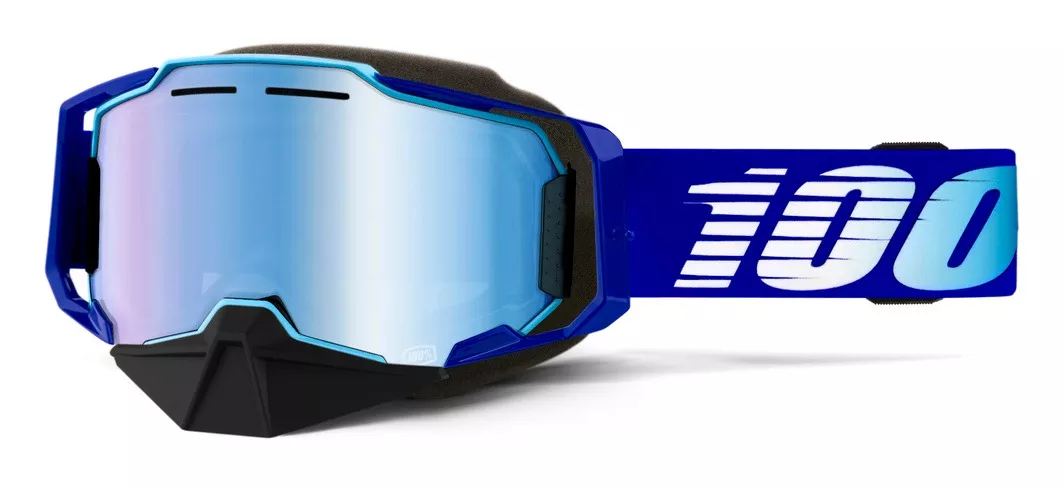 100% Armega Snowmobile Goggles – Mirrored Lens