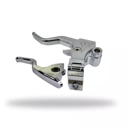 1FNGR Easier Pull Hand Levers for 2008-13/2021-2023 Harley Touring - Chrome