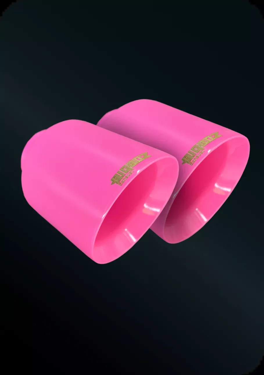 (2015-2023) D-Charger 5″ V8 Tip Set Gloss Cherry Blossom Pink