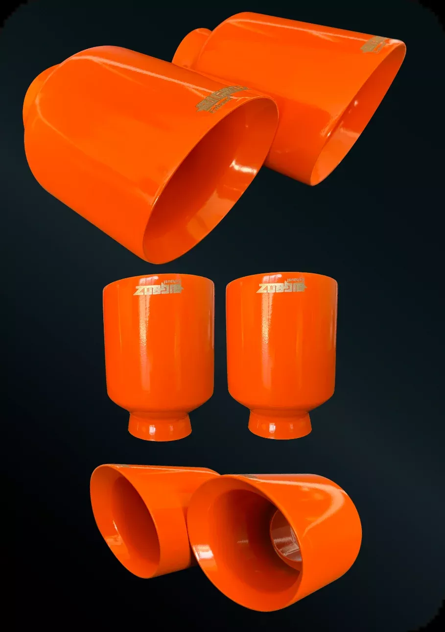 (2015-2023) D-Charger 5″ V8 Tip Set Gloss ORANGE
