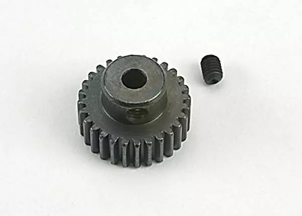 28-Tooth Pinion Gear (48 Pitch) & Set Screw (Fits 3mm Shaft)