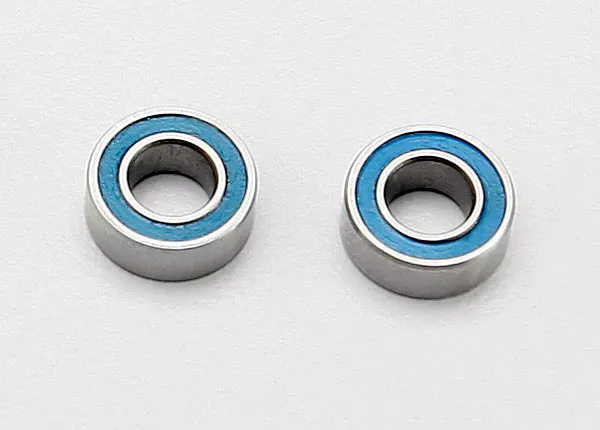 4x8x3mm Blue-Rubber Sealed Ball Bearings (2)