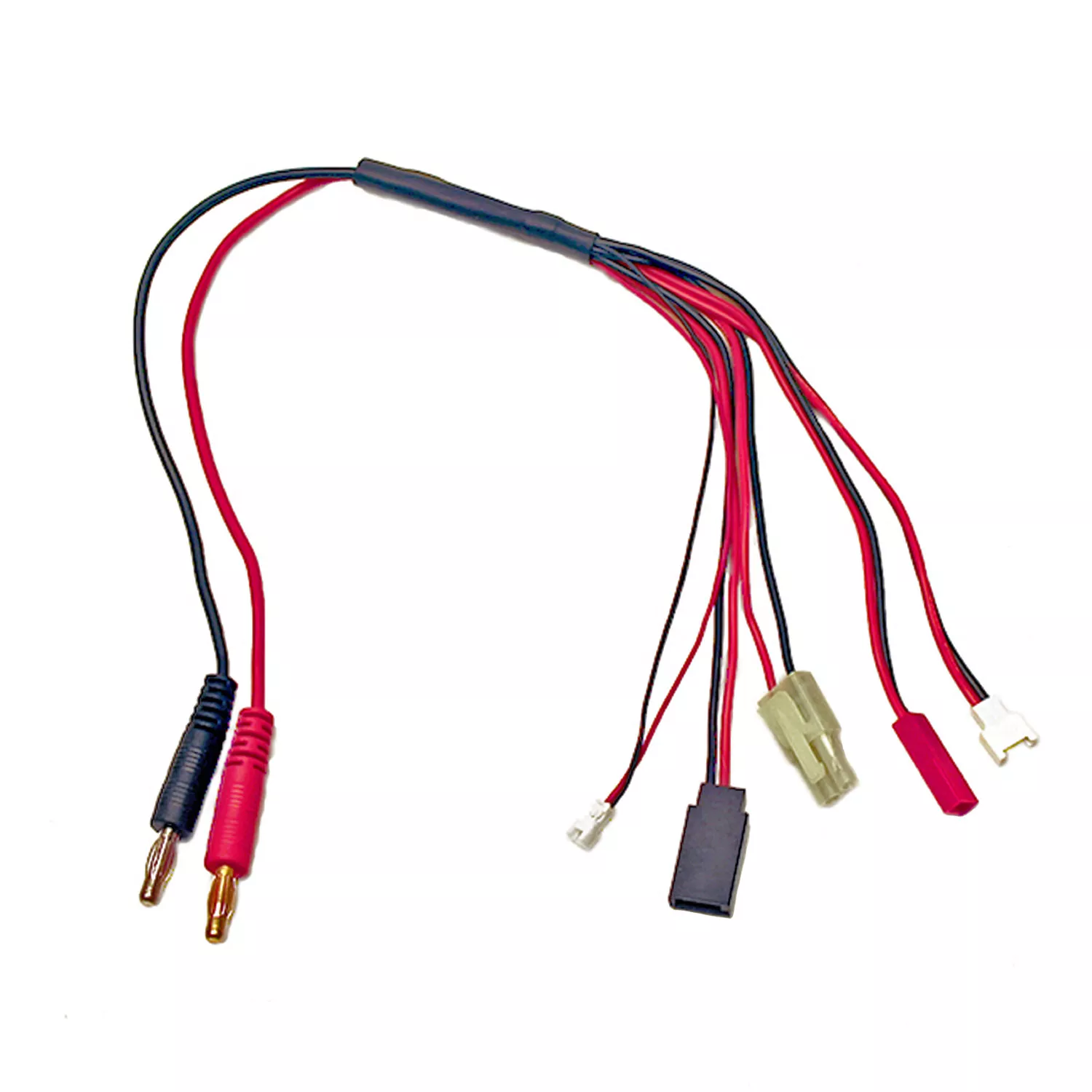 5-Function Mini/Micro Charge Adapter to Male 4mm Bullets-300mm