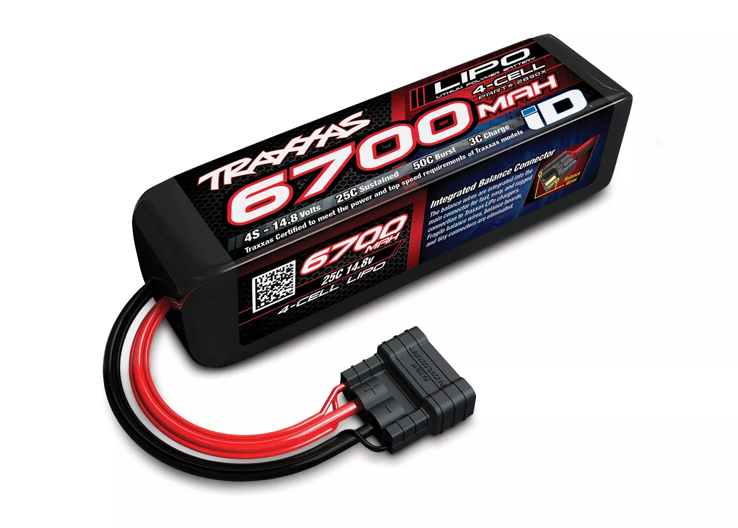 6700mAh 14.8v 4-Cell LiPo Battery