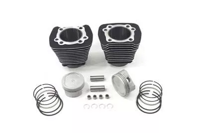 883 to 1200 Black Cylinder 9.5:1 Piston Big Bore Conversion Kit Harley Sportster