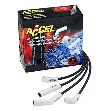 Accel 9070C Extreme 9000 Spark Plug Wire Set Ceramic Boot, 8 Set