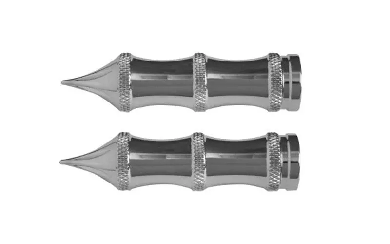 Accutronix Chrome Tribal Shifter/Brake Pegs -4″ L (pair)