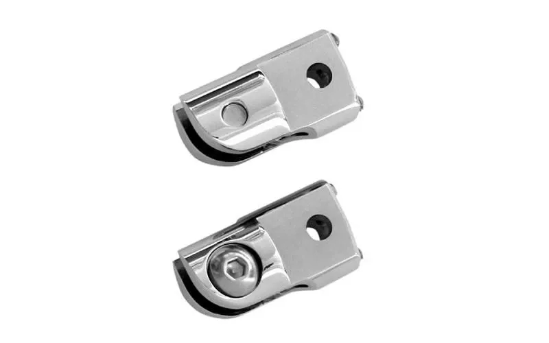 Accutronix Rear Folding Footpeg Adapters for '14 Indian Models -Chrome