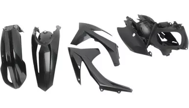 Acerbis 2250390001 Standard Plastic Kit Black, Fits for Various 12/13 KTM Models