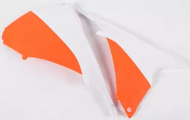 Acerbis Airbox Cover Exc '14-16 White/ Orange - 2374121088