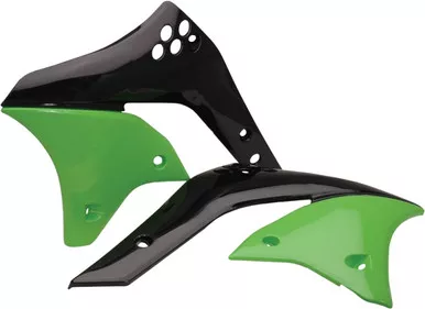 Acerbis Radiator Shrouds (Black/Green) - 2043740215