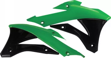 Acerbis Radiator Shrouds (Green/Black) - 2374071089