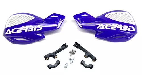 Acerbis Uniko MX Offroad Vented Blue/White Handguards (2072670003)