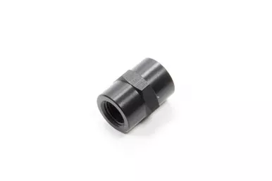 Aeroquip 1/4in Alum Pipe Coupler Black FCM5130