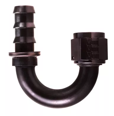 Aeroquip #6 180 Degree Socketless Black FCL1562