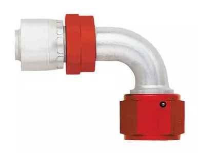 Aeroquip #6 90 Deg Startlite Crimp Fitting FBM4232