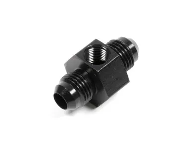 Aeroquip #6 Fuel Pressure Adapter Black FCM5183