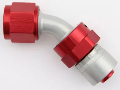 Aeroquip #8 45 Deg Startlite Crimp Fitting FBM4223