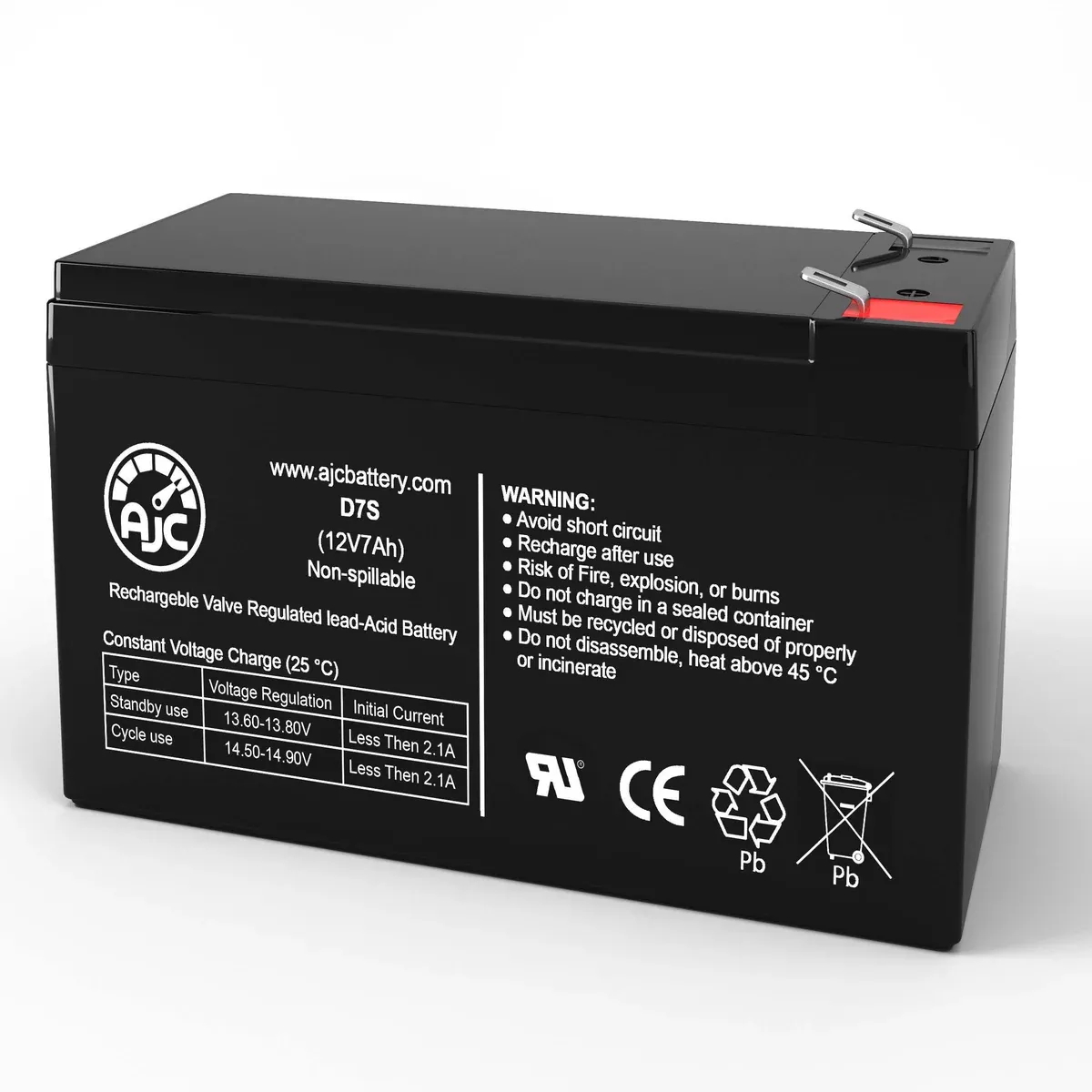 AJC Battery Compatible with GE Digital Energy IT 2000ITSIT 2000ITSIR 12V 7Ah UPS Battery