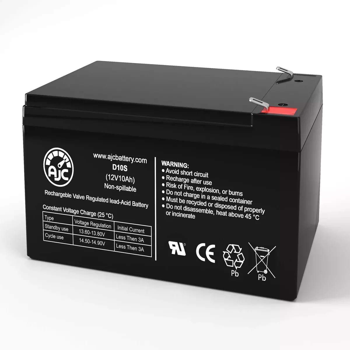 AJC Battery Compatible with Kung Long WP12-12 12V 10Ah UPS Battery