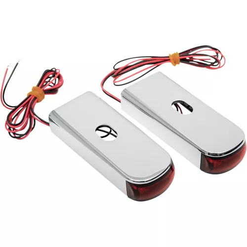 Alloy Art Raw LED Fender Strut Marker Lights for 2006-2017 Harley Dyna