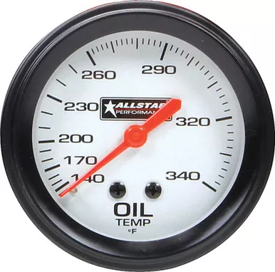 Allstar Performance ALL Oil Temp Gauge 140-340F 2-5/8in ALL80097