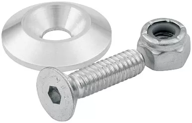 Allstar Performance Countersunk Bolts 1/4in w/ 1in Washer 10pk ALL18632