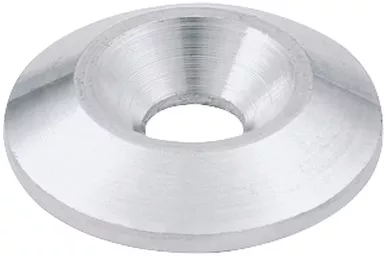Allstar Performance Countersunk Washer 1/4in ID 1-1/4in OD Aluminum Natural 50pk ALL18664-50