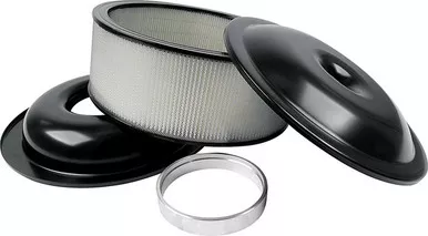 Allstar Performance LW 14in A/C Kit Black 5in Paper Element ALL25917