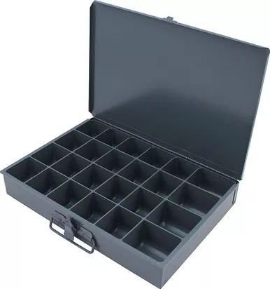 Allstar Performance Metal Storage Case 24 Comp 9.5x13.5x2 ALL14366