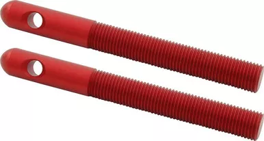 Allstar Performance Repl Aluminum Pins 3/8in Red 2pk ALL18488