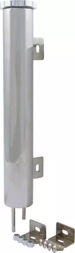 Allstar Performance Stainless Steel Overflow Tank 2 x 13 1/4 Hose Barb Inlet Outlet ALL36150