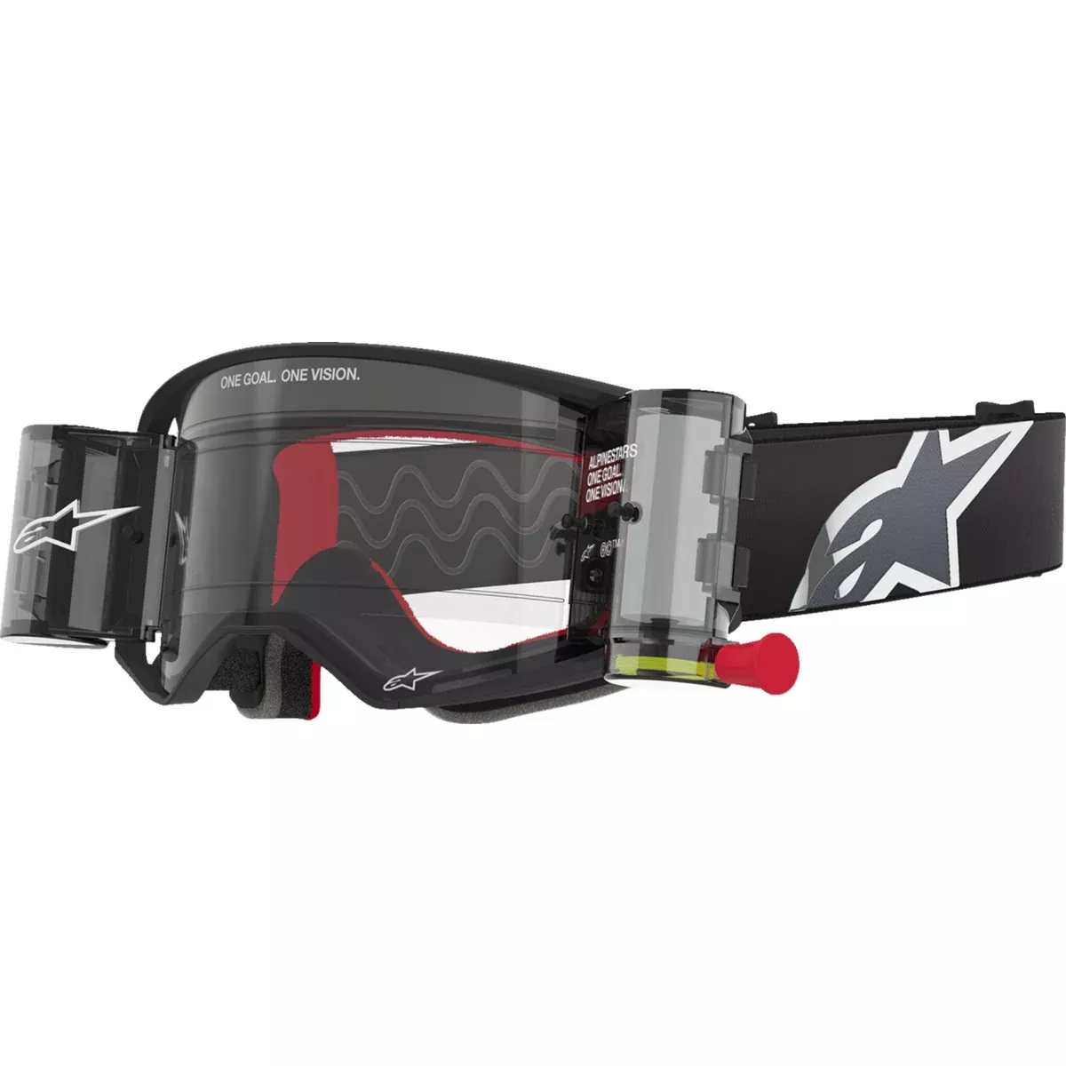 ALPINESTARS GOGGLES 2601-3762 5100425-1518 Supertech Corp Roll-Off Goggle Supertech Roll-Off Goggle – Corp – Black/Gray – Clear
