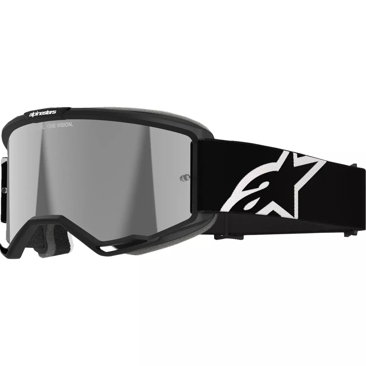 ALPINESTARS GOGGLES 2601-3775 5101825-1456 Vision 5 Corp Goggle Vision 5 Goggle - Corp - Black - Silver Mirror