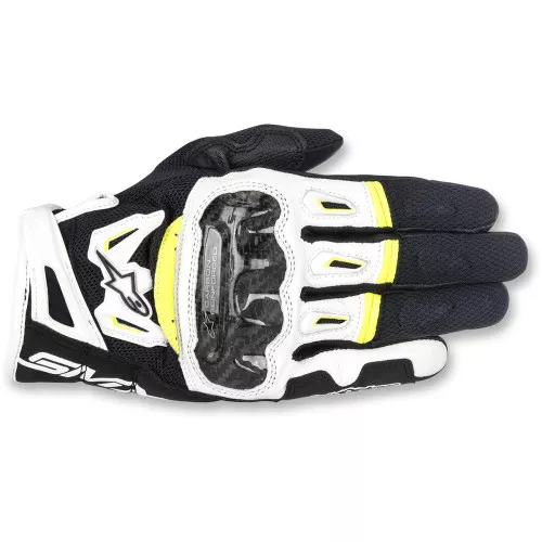 Alpinestars SMX-2 Air Carbon V2 Gloves - Black/White/Yellow