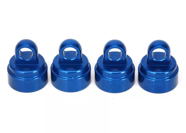 Aluminum Shock Caps (4) for Traxxas Ultra Shocks - Red, Blue, Green, Pink, or Orange