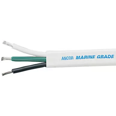 Ancor 131110 Marine Grade Triplex Cable 10/3 AWG Flat 100ft