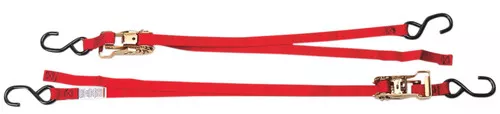Ancra 1" Ratchet-Buckle Red Tie Downs 2pk (47439-10)