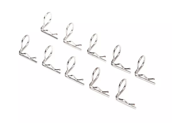 Angled Body Mounting Clips, 90-Degrees (10) (Silver or Black)