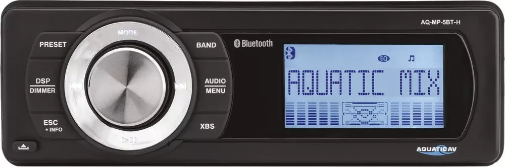 Aquatic AV Bluetooth MP3 AM/FM Media Stereo 98-13 Harley Touring FLHT FLTR FLHX