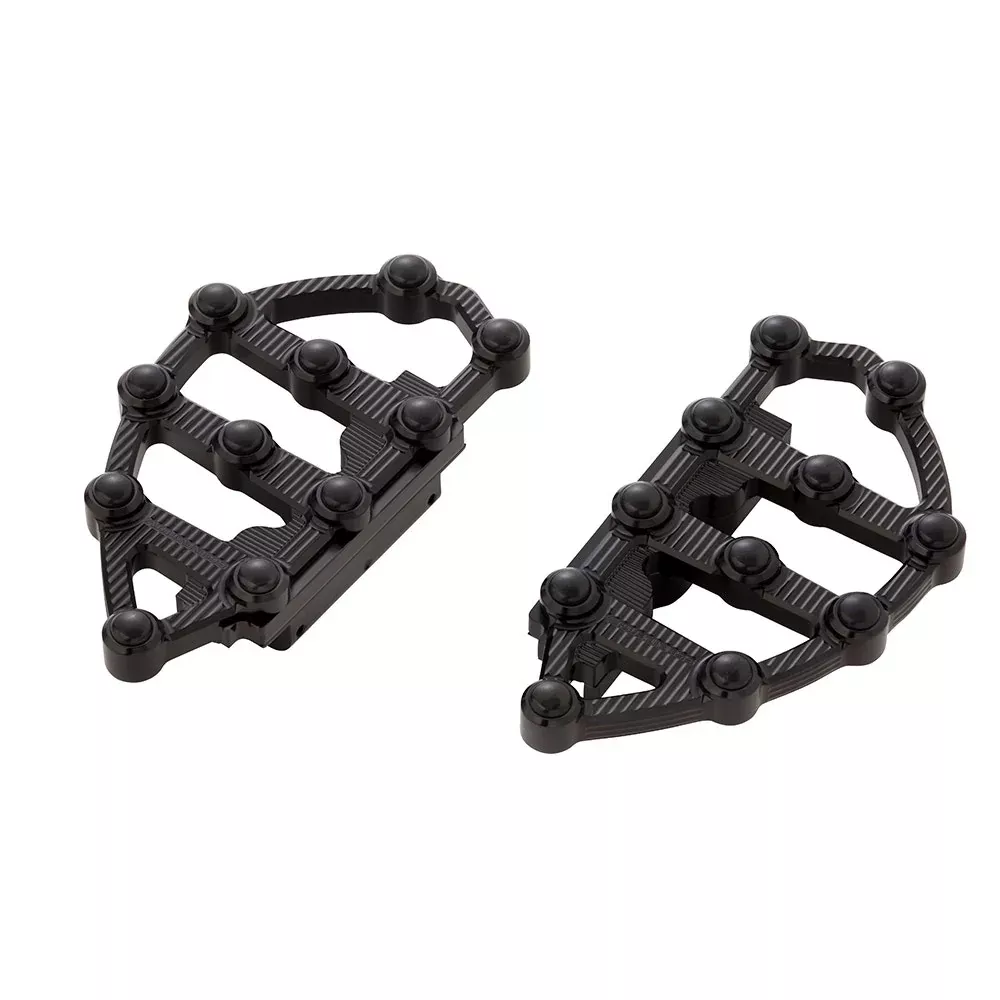 Arlen Ness 06-896 Black Billet MX Passenger Boards Harley Touring Softail 99-Up