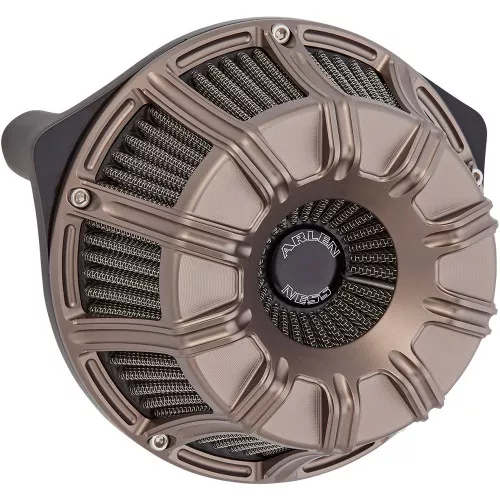 Arlen Ness 10-Gauge Inverted Air Cleaner for 2008-2017 Harley Twin Cam Electronic Throttle - Black