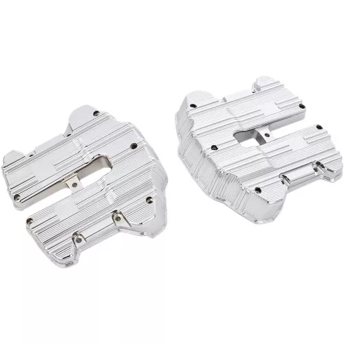 Arlen Ness 10-Gauge Rocker Box Covers for 2017-2024 Harley M8 - Chrome