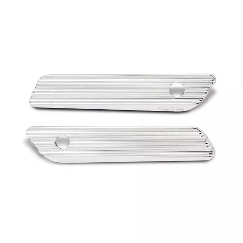 Arlen Ness 10-Gauge Saddlebag Latch Covers for 2014-2022 Harley Touring - Chrome