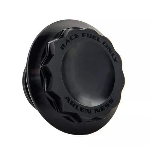Arlen Ness 12-Point Style Vented Gas Cap for 1997-2024 Harley - Black