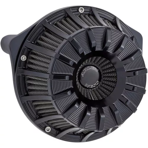 Arlen Ness 15-Spoke Inverted Air Cleaner for2008-2017 Harley Twin Cam Electronic Throttle - Black
