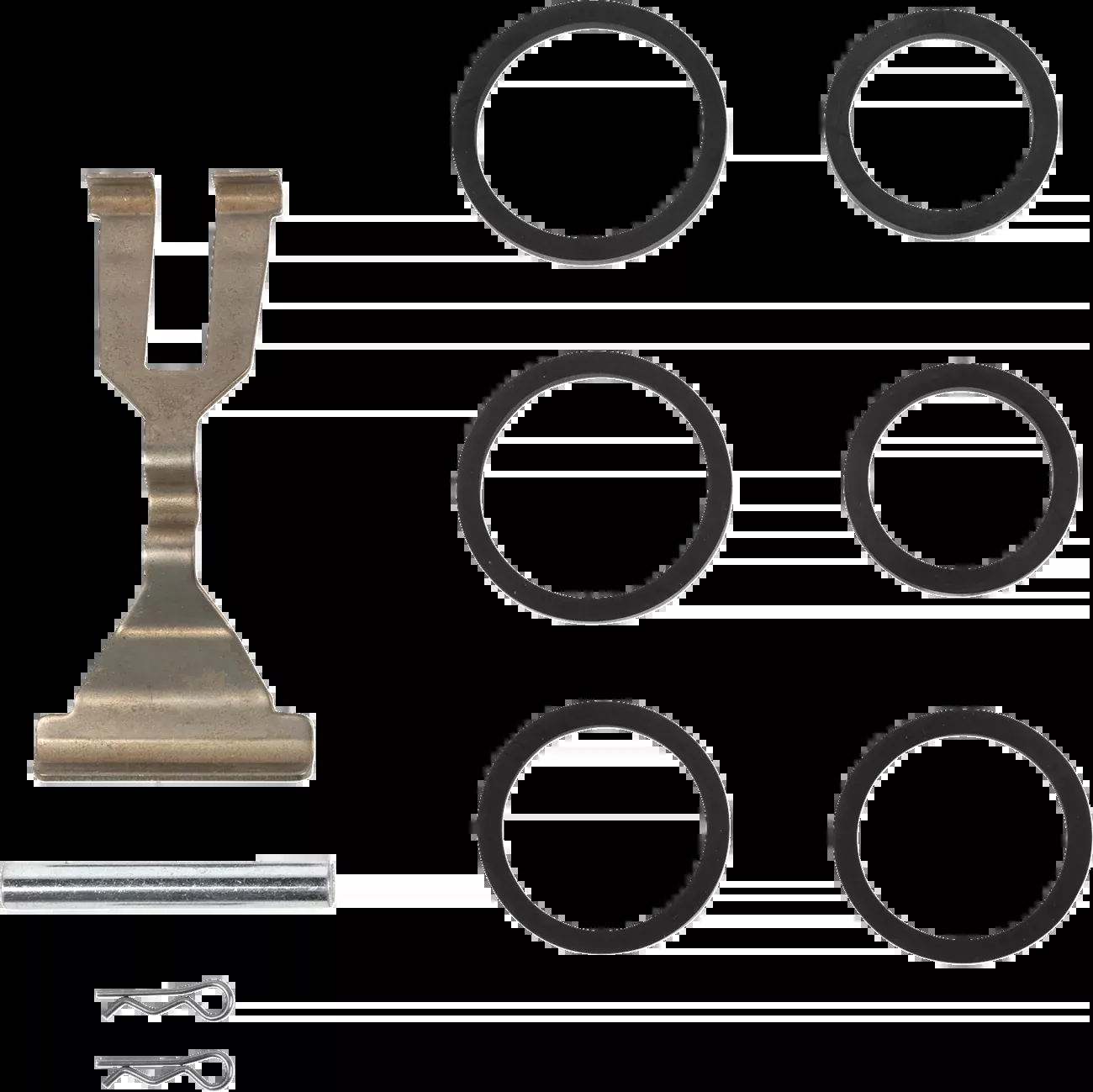 ARLEN NESS 6 Piston Monoblock Caliper Rebuild Kit - 320-120