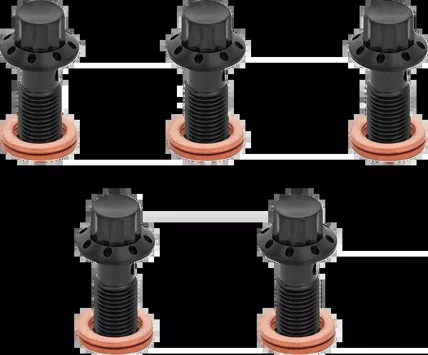 Arlen NESS Banjo Bolt 5-Pack – M10x1.25 – Black