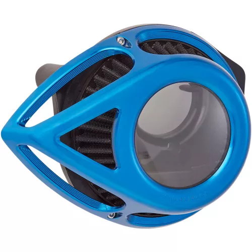 Arlen Ness Clear Tear Series Air Cleaner for 2017-2023 Harley M8 - Blue